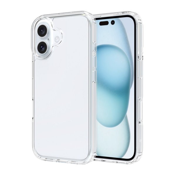 Rvelon iPhone 16 Deksel Silikon Transparent