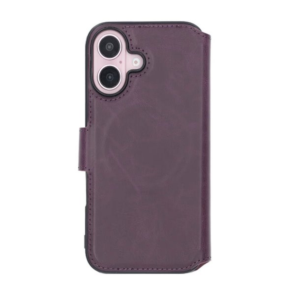 Rvelon iPhone 16 Etui 4 Kortlomme MagSafe Lilla