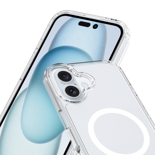 Rvelon iPhone 16 Plus Deksel TPU MagSafe Transparent