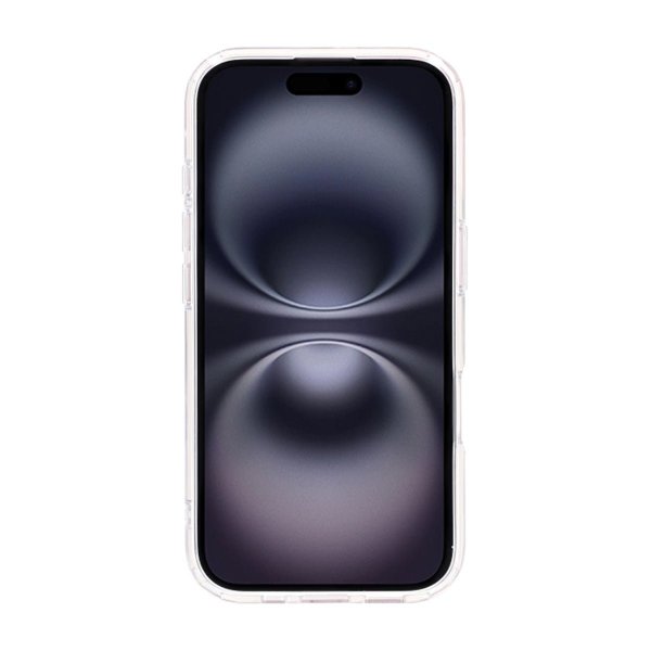 iPhone 16 Plus Deksel Roterbart Stativ Transparent