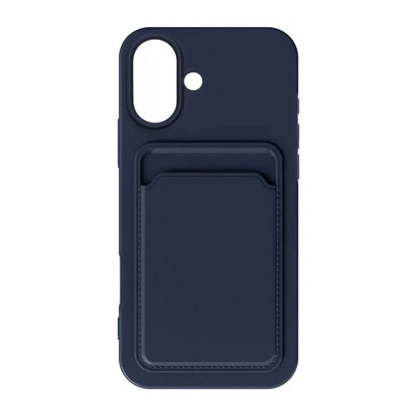 iPhone 16 Plus Deksel Kortholder Blå