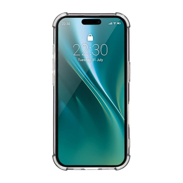 iPhone 16 Plus Deksel Kortholder Støtsikker Svart