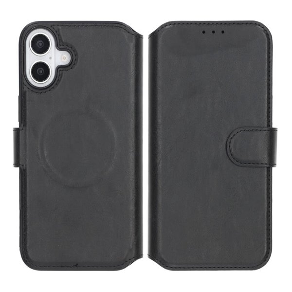 Rvelon iPhone 16 Plus Etui 4 Kortlomme MagSafe Svart