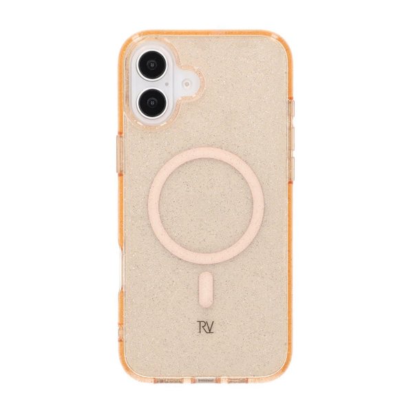 Rvelon iPhone 16 Plus Deksel Glitter MagSafe Gull