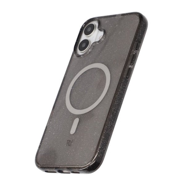 Rvelon iPhone 16 Plus Deksel Glitter MagSafe Svart
