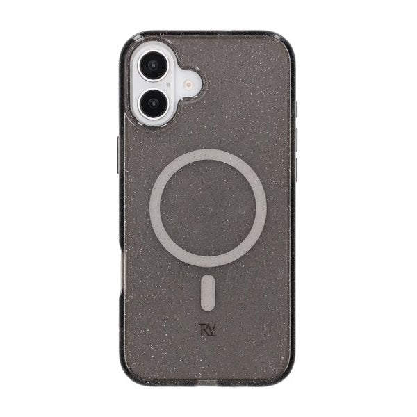 Rvelon iPhone 16 Plus Deksel Glitter MagSafe Svart