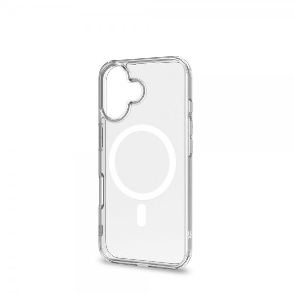 Celly iPhone 16 Plus Deksel GELSKINMAG Klar Hvit