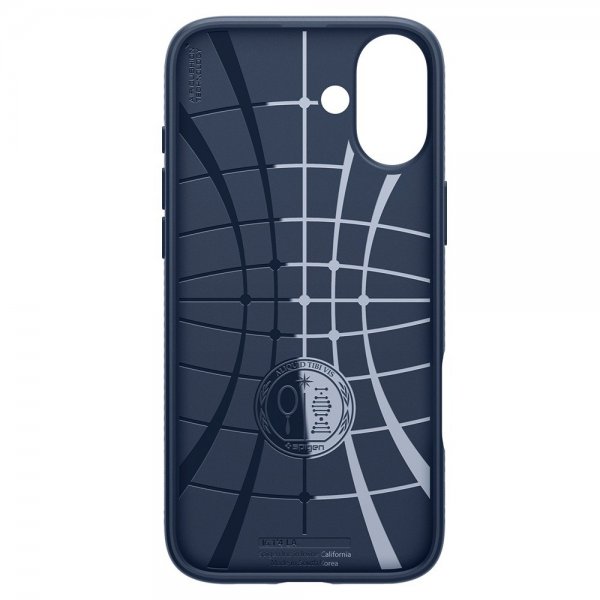 Spigen iPhone 16 Plus Deksel Liquid Air Navy Blue