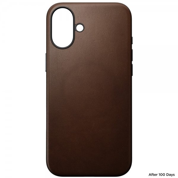 Nomad iPhone 16 Plus Deksel Modern Leather Case Brun