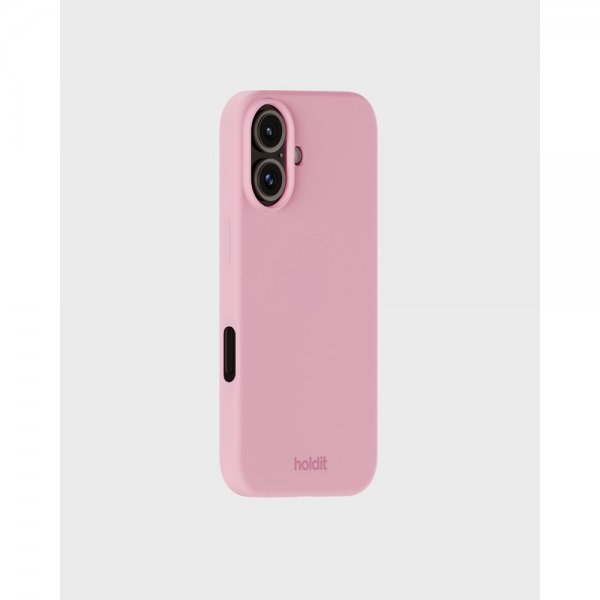 holdit iPhone 16 Plus Deksel Silikon Rosa
