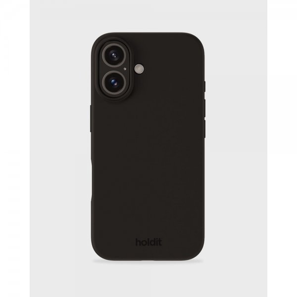 holdit iPhone 16 Plus Deksel Silikon Svart