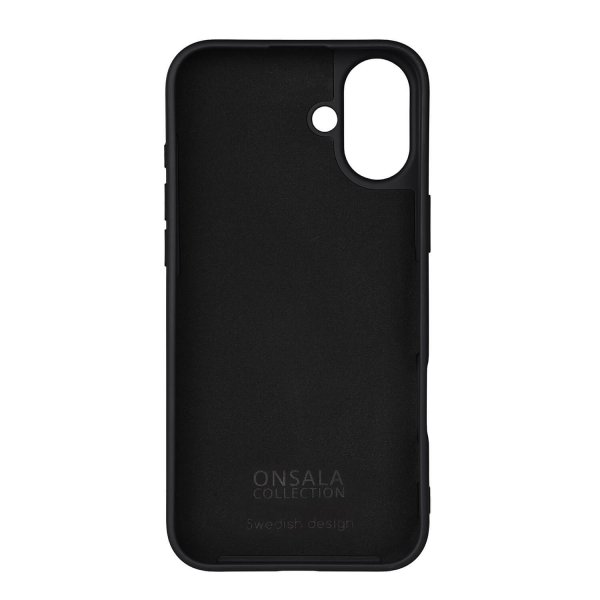 Onsala iPhone 16 Plus Deksel Silicone Touch Svart