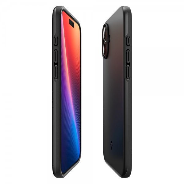 Spigen iPhone 16 Plus Deksel Thin Fit MagFit Svart