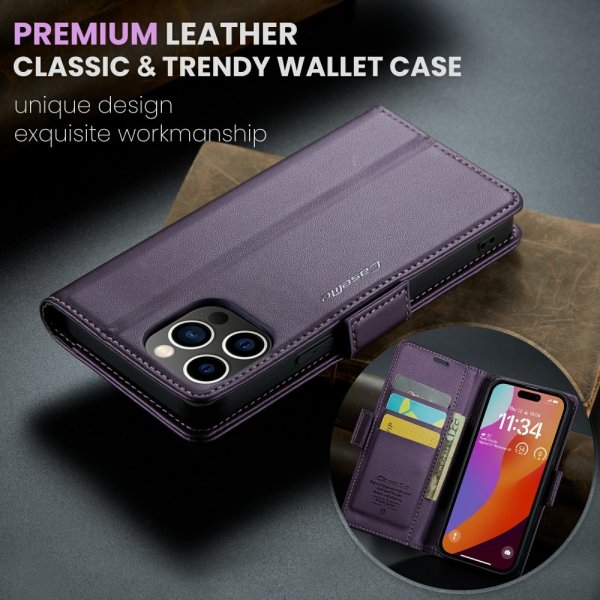 CaseMe iPhone 16 Pro Etui 023 Series Lilla