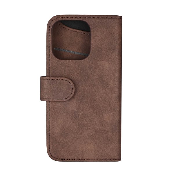 Gear iPhone 16 Pro Etui 3 Kortlomme Brun