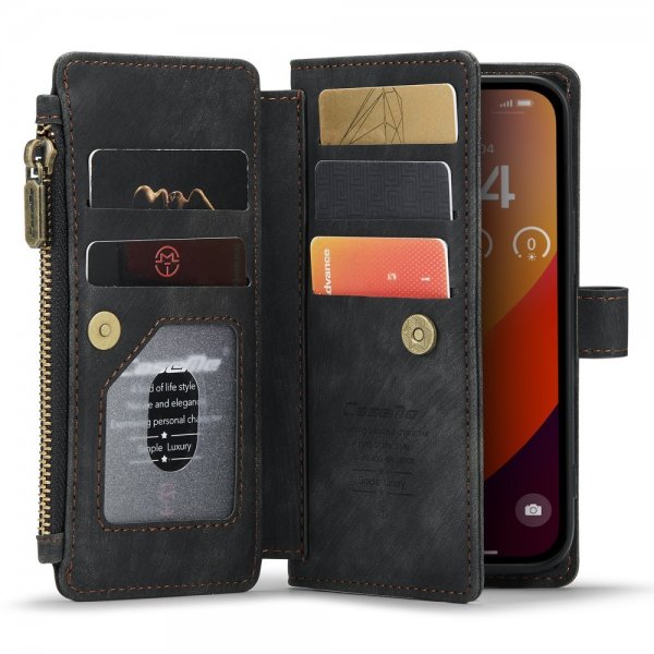 CaseMe iPhone 16 Pro Etui C30 Series Svart