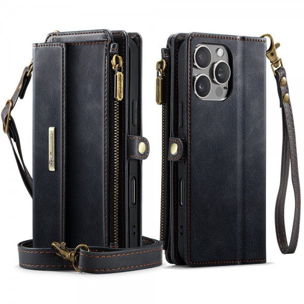 CaseMe iPhone 16 Pro Etui C39 Series Svart
