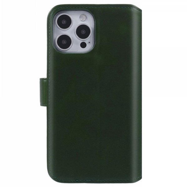 Nordic Covers iPhone 16 Pro Etui Essential Leather Juniper Green