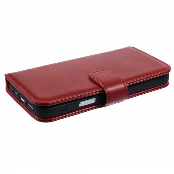 Nordic Covers iPhone 16 Pro Etui Essential Leather Poppy Red