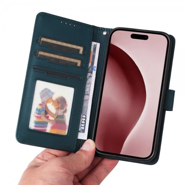 Betopnice iPhone 16 Pro Etui Avtagbart Deksel 005 Blå