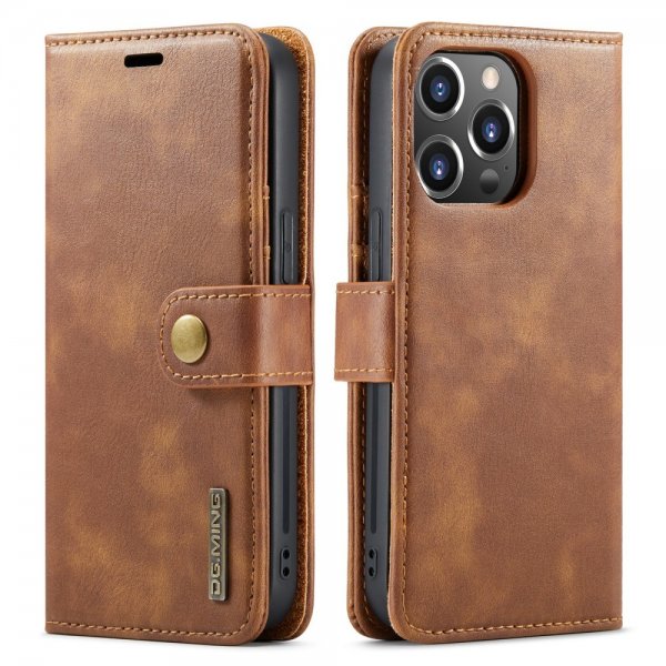 Dg.Ming iPhone 16 Pro Etui Avtagbart Deksel Brun