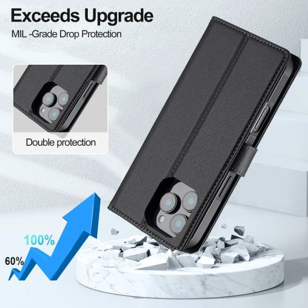 Lc.Imeeke iPhone 16 Pro Etui Avtagbart Deksel L2 Series MagSafe Svart