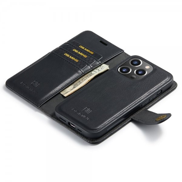 Dg.Ming iPhone 16 Pro Etui Avtagbart Deksel Svart