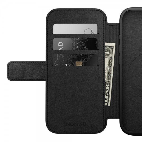 Nomad iPhone 16 Pro Etui Modern Leather Folio Brun