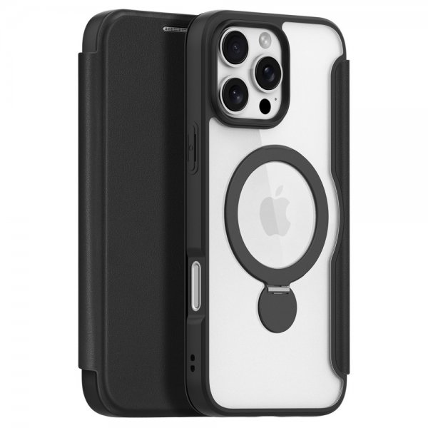 Dux Ducis iPhone 16 Pro Etui Skin X Pro Series Kickstand MagSafe Svart