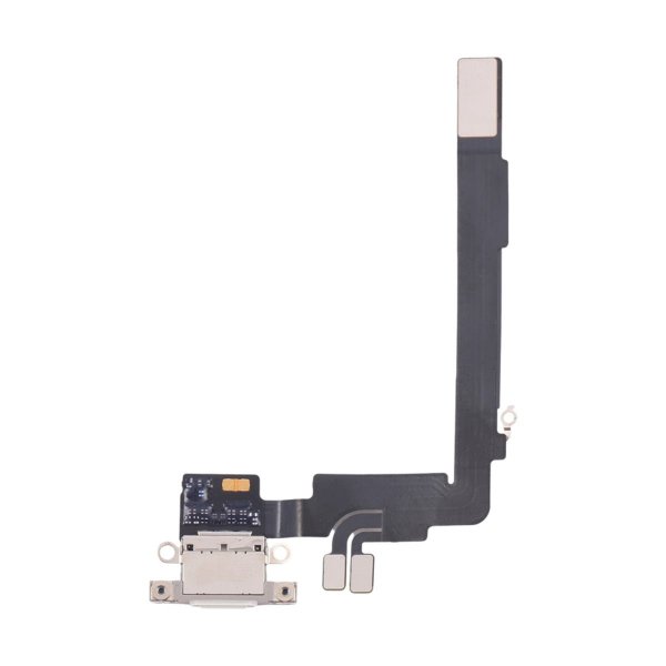 iPhone 16 Pro Ladekontakt Flexkabel Original - Hvit