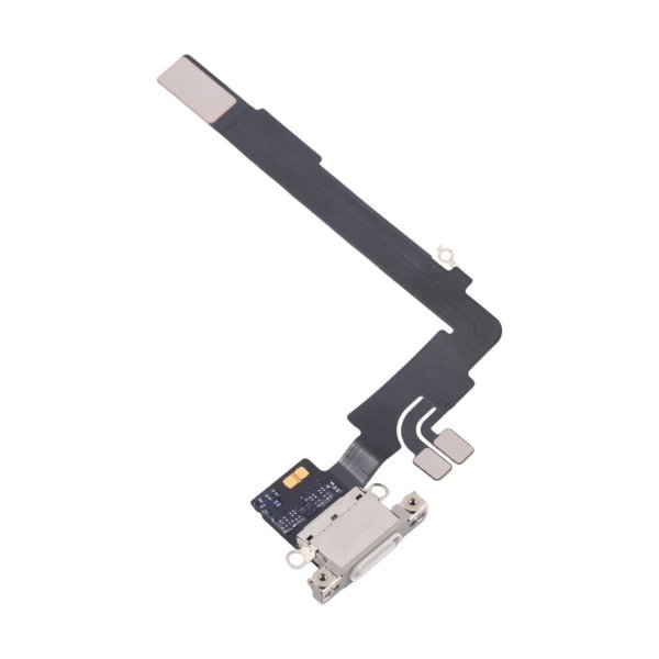 iPhone 16 Pro Ladekontakt Flexkabel Original - Hvit