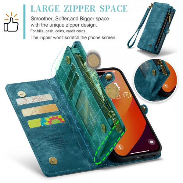 CaseMe iPhone 16 Pro Max Etui 008 Series Avtakbart Deksel Blå