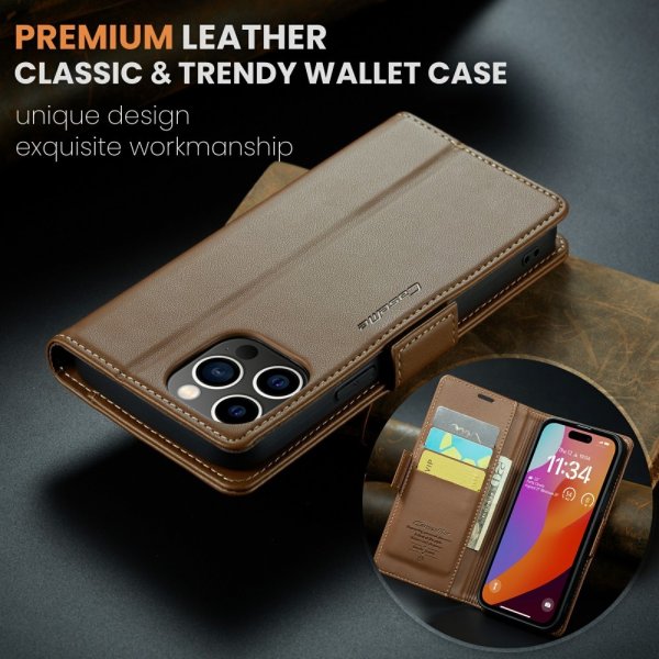 CaseMe iPhone 16 Pro Max Etui 023 Series Brun