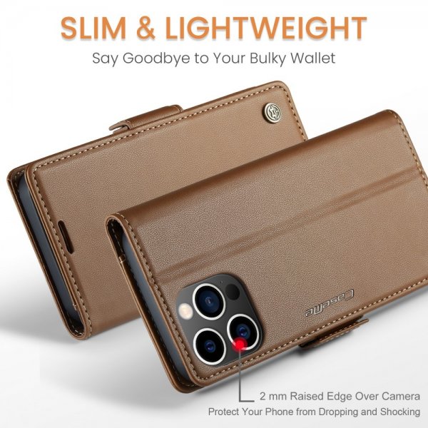CaseMe iPhone 16 Pro Max Etui 023 Series Brun