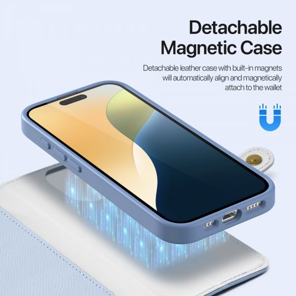 Dux Ducis iPhone 16 Pro Max Etui 2-in-1 Lawa Series MagSafe Blå