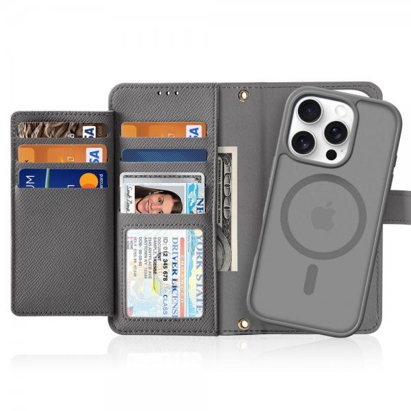 Dux Ducis iPhone 16 Pro Max Etui 2-in-1 Lawa Series MagSafe Grå
