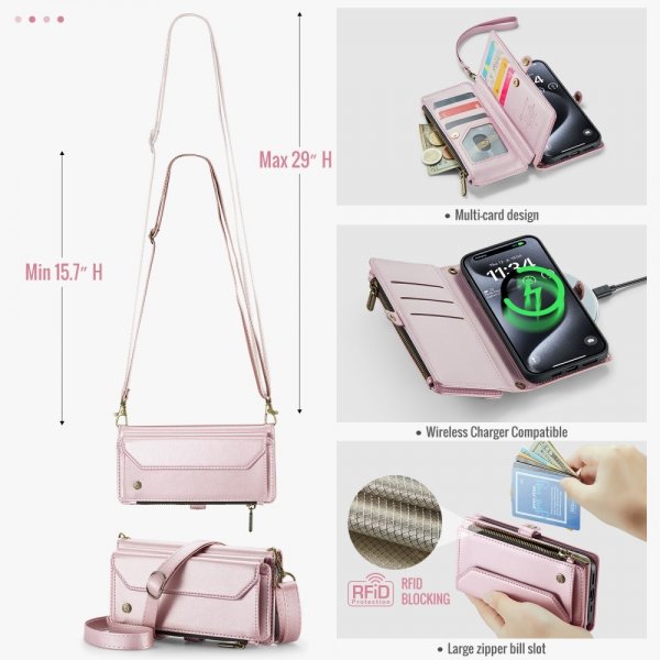 CaseMe iPhone 16 Pro Max Etui C36 Series Rosa