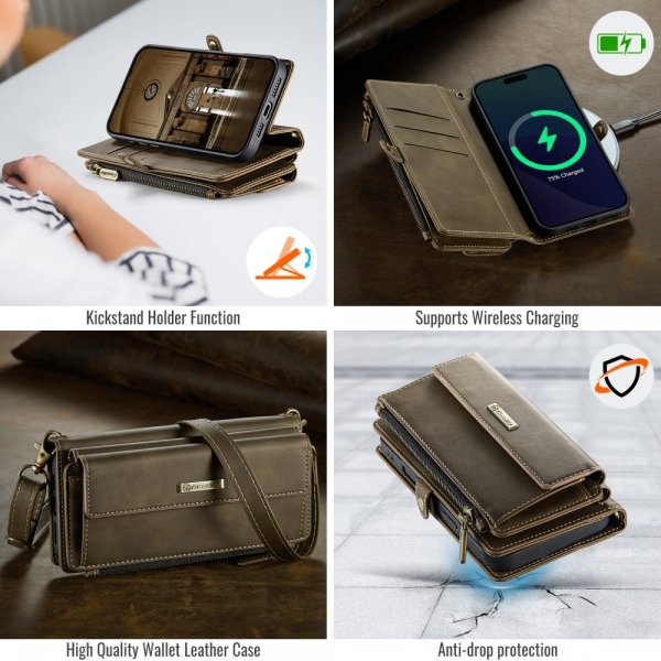 CaseMe iPhone 16 Pro Max Etui C39 Series Brun