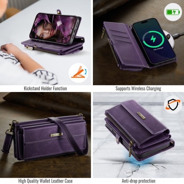 CaseMe iPhone 16 Pro Max Etui C39 Series Lilla