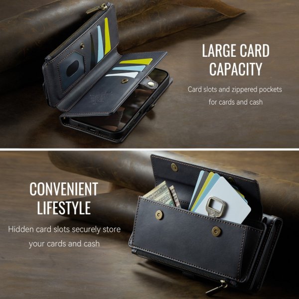 CaseMe iPhone 16 Pro Max Etui C39 Series Svart