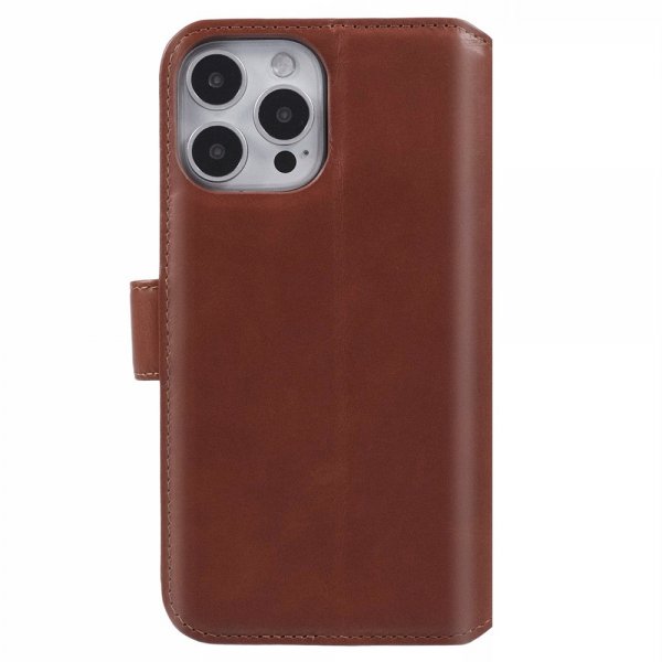 Nordic Covers iPhone 16 Pro Max Etui Essential Leather Maple Brown