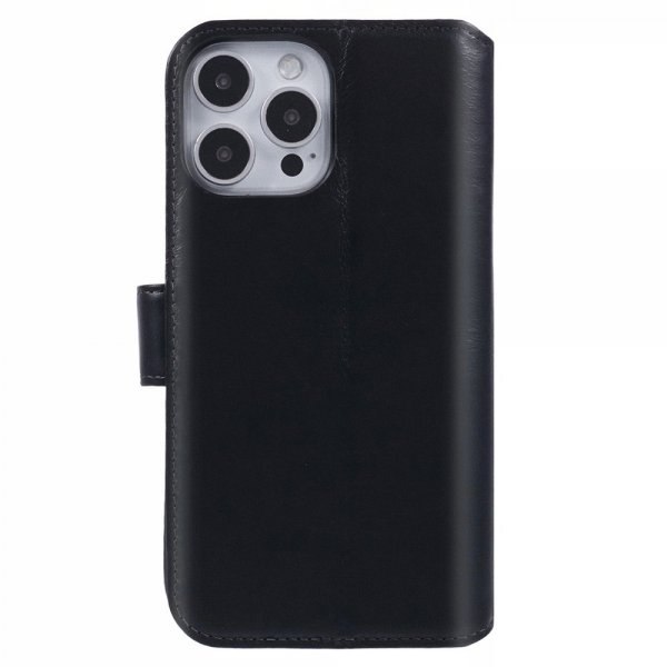 Nordic Covers iPhone 16 Pro Max Etui Essential Leather Raven Black