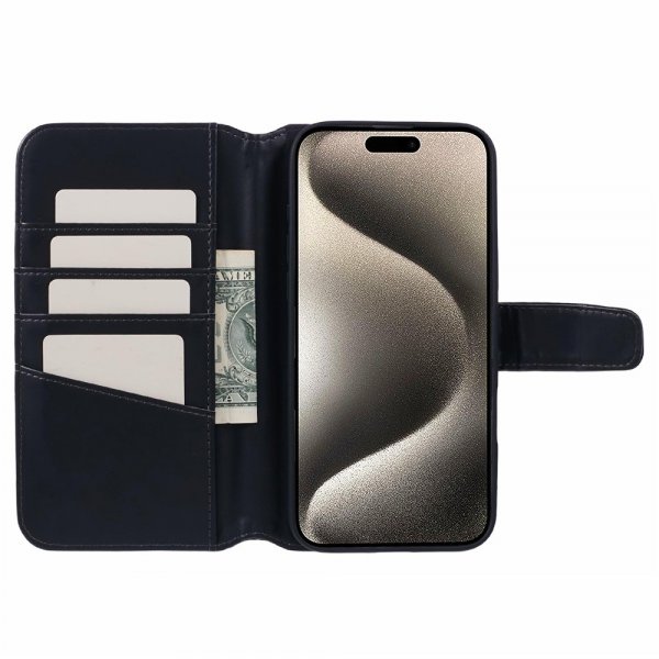 Nordic Covers iPhone 16 Pro Max Etui Essential Leather Raven Black