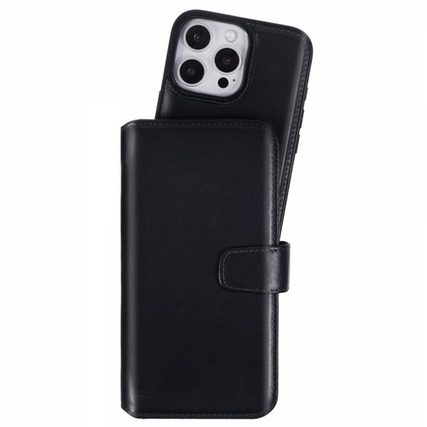 Nordic Covers iPhone 16 Pro Max Etui MagLeather Raven Black