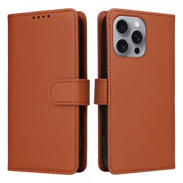 Betopnice iPhone 16 Pro Max Etui Avtagbart Deksel 005 Brun