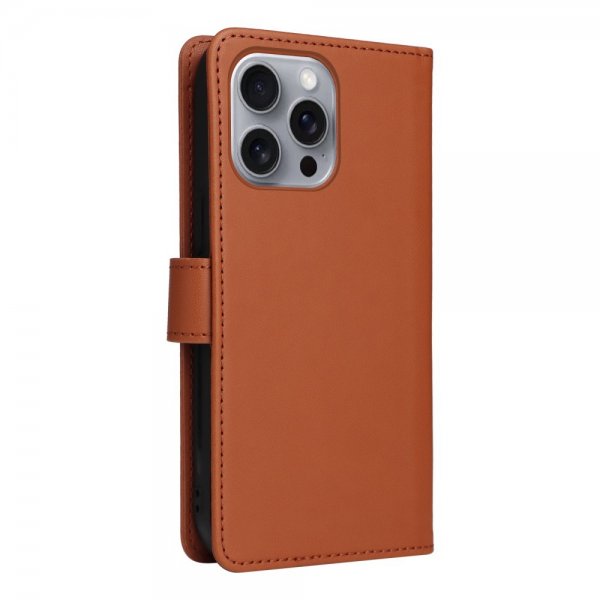 Betopnice iPhone 16 Pro Max Etui Avtagbart Deksel 005 Brun