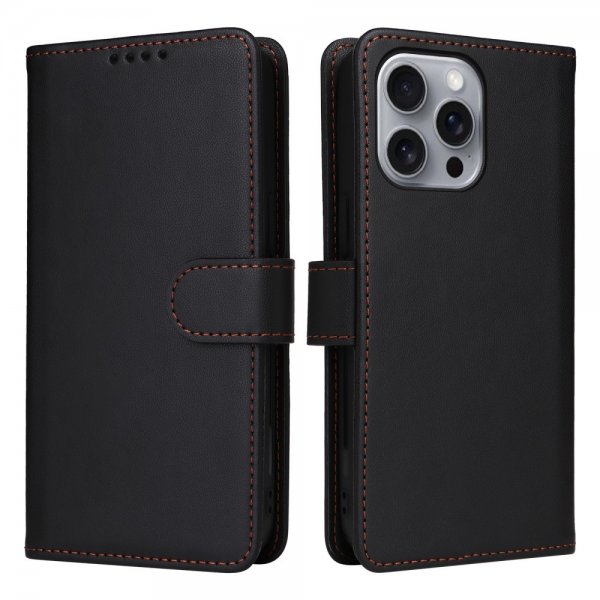 Betopnice iPhone 16 Pro Max Etui Avtagbart Deksel 005 Svart