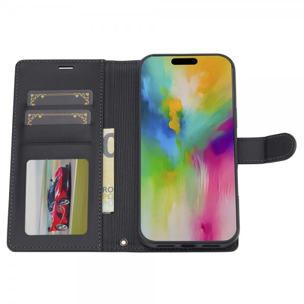 Lc.Imeeke iPhone 16 Pro Max Etui Avtagbart Deksel L2 Series MagSafe Svart