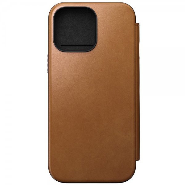 Nomad iPhone 16 Pro Max Etui Modern Leather Folio English Tan