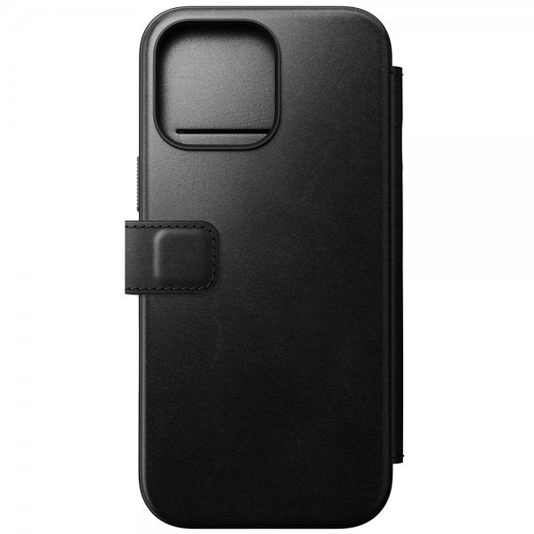 Nomad iPhone 16 Pro Max Etui Modern Leather Folio Horween Svart